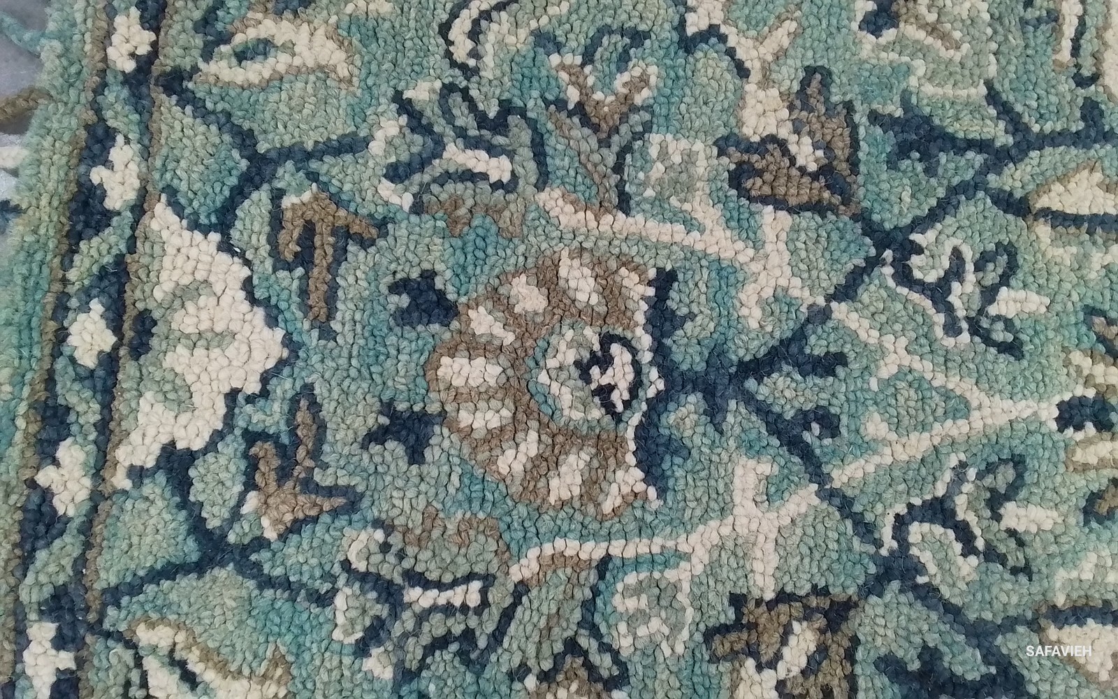BLUE / IVORY 4'-0" x 6'-0" Back Stain Rug, Reduced Price 1172800592 BLM457M-4 gallery