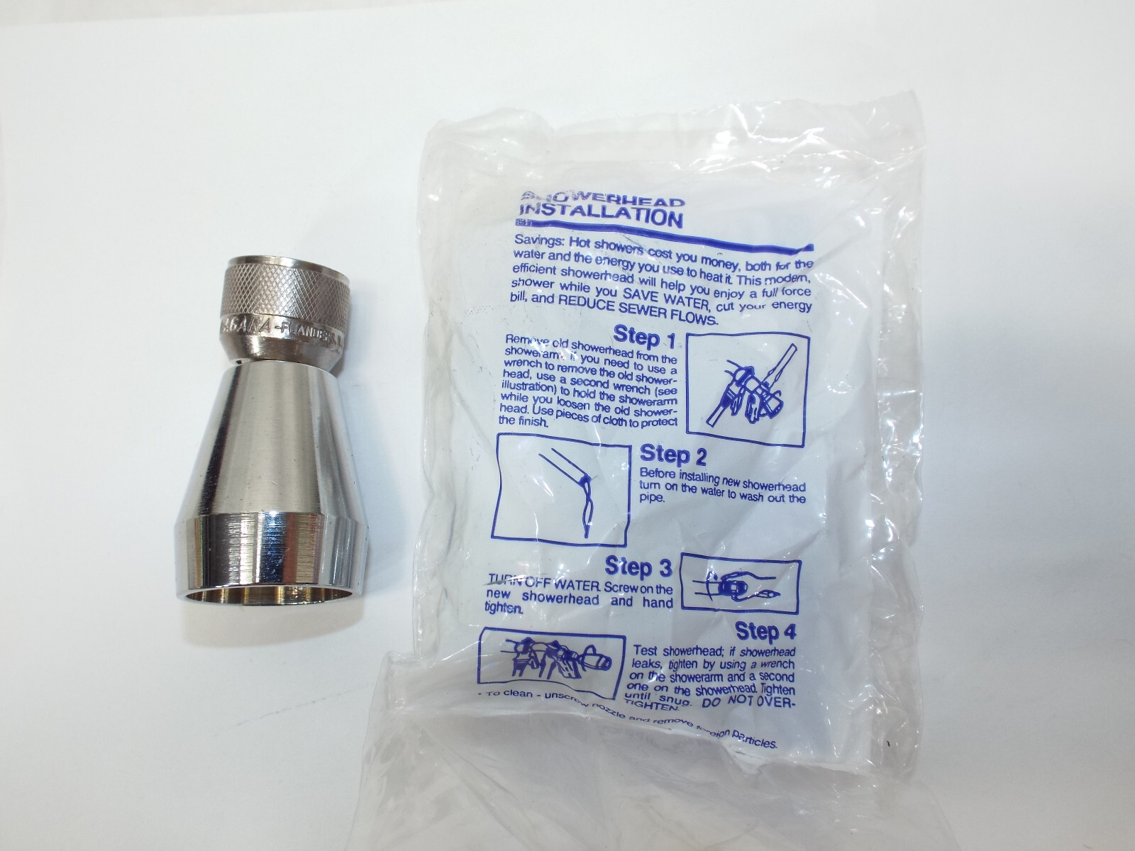 Niagara Conservation Spray 70% Energy Water Saving Showerhead 2.4 GPM Made USA gallery