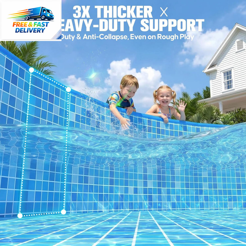2026 Large Foldable Pool,Non-Inflatable Pool for Adult,Foldable Swimming Pool,Pl gallery