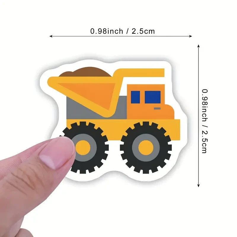 Construction Vehicles Dump Trucks Diggers Stickers Kids Party Favours Pack gallery