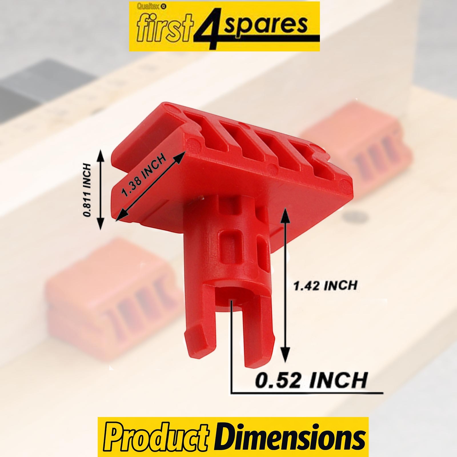 Swivel Grip Pegs Compatible with Black & Decker Workmate 807530-02, Red, 12 Pack gallery