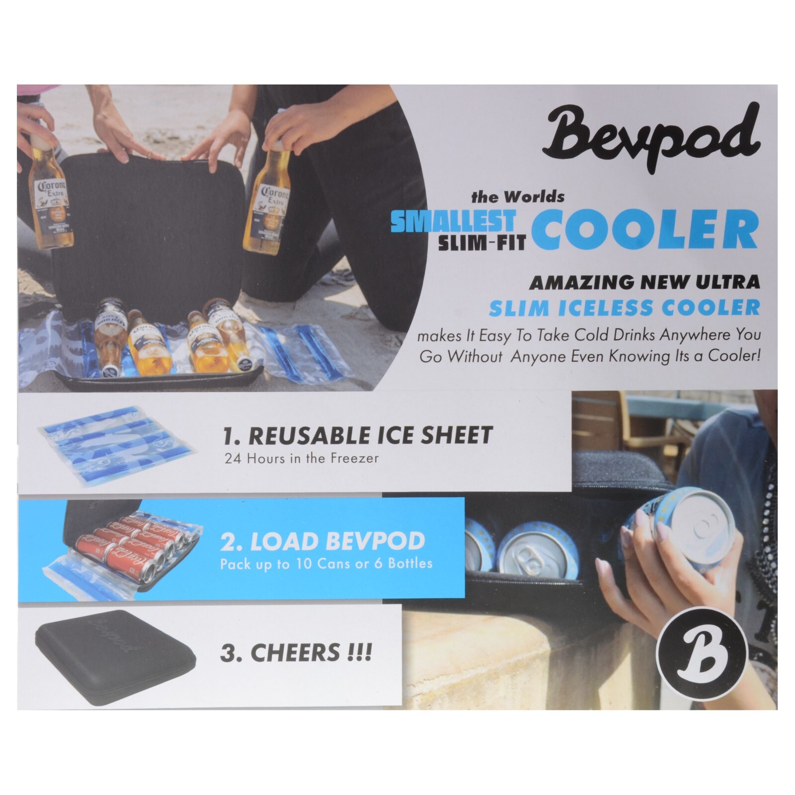 Bevpod Replacement Ice Sheet / Freezable Gel Pack - Cooler NOT Included gallery