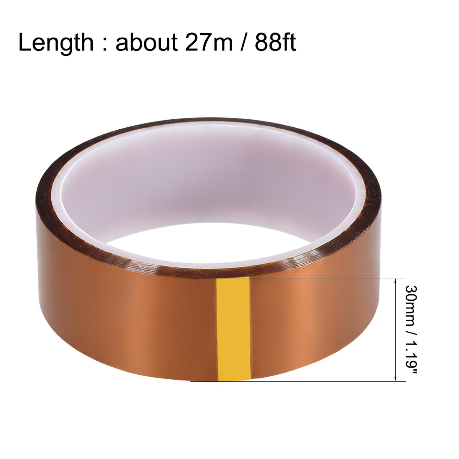 Heat Resistant Polyamide Adhesive Tape Film 30mm x 27m (88ft) gallery