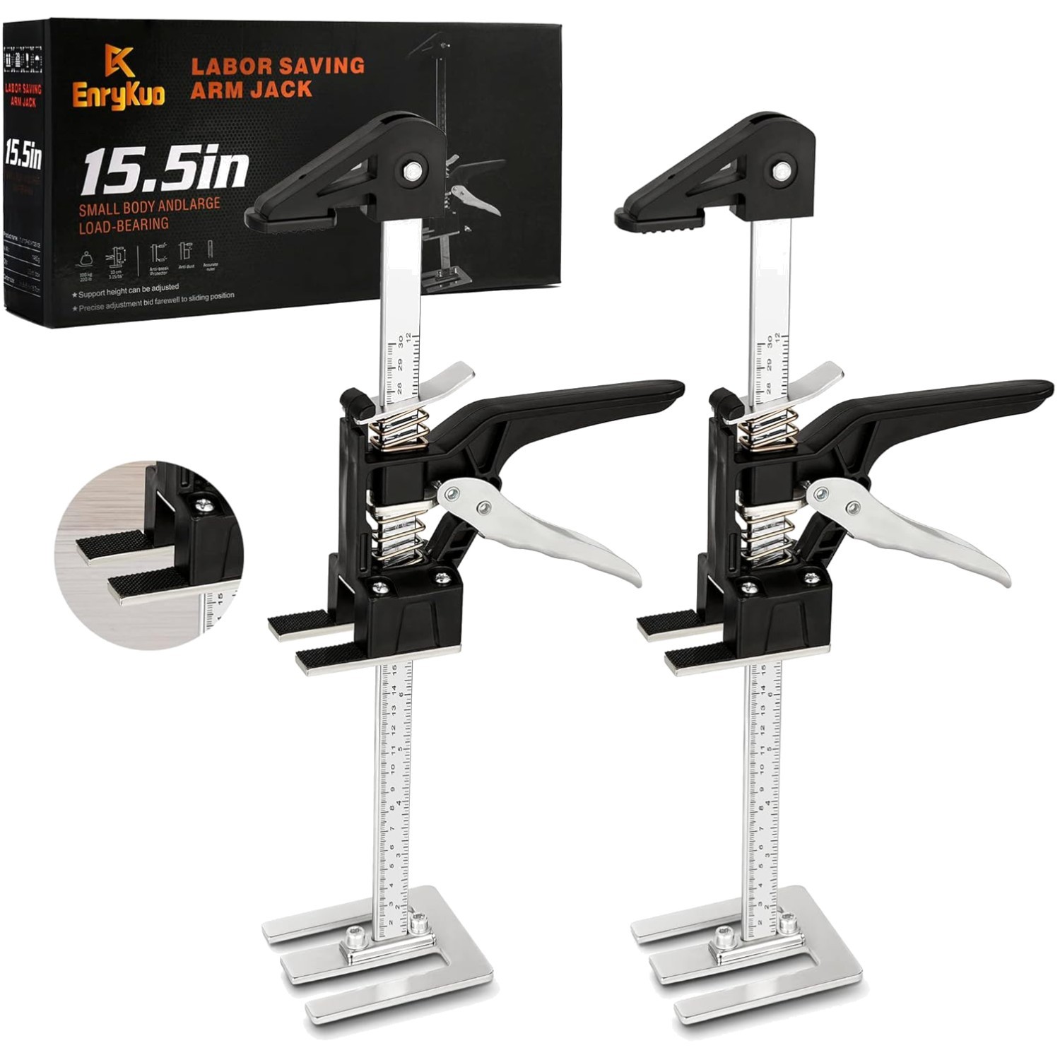 Labor Saving Arm Jack 2 Pack - 15.5 Inch Stainless Steel Furniture Lift Tool gallery