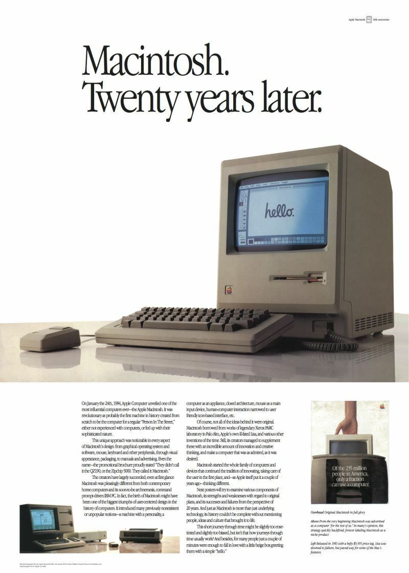 APPLE COMPUTERS POSTER VINTAGE RETRO SILICON VALLEY E (20x30) gallery