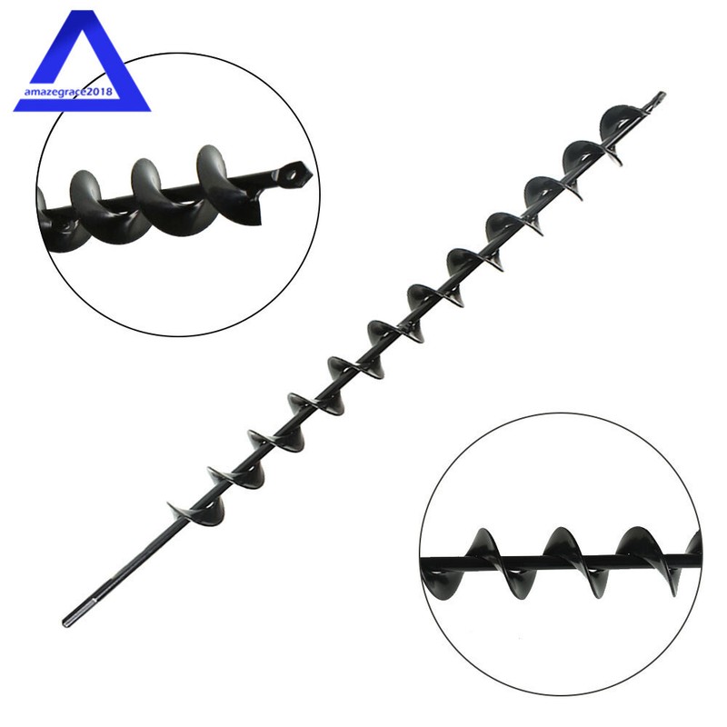 Rust-Proof Auger Drill Bit 1.75" × 24" Garden Plant Flower Rapid Planter Spiral gallery