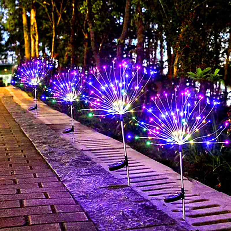 Garden Solar Firework Lights Outdoor Waterproof Path Lawn Lamp Decor 150 LED gallery
