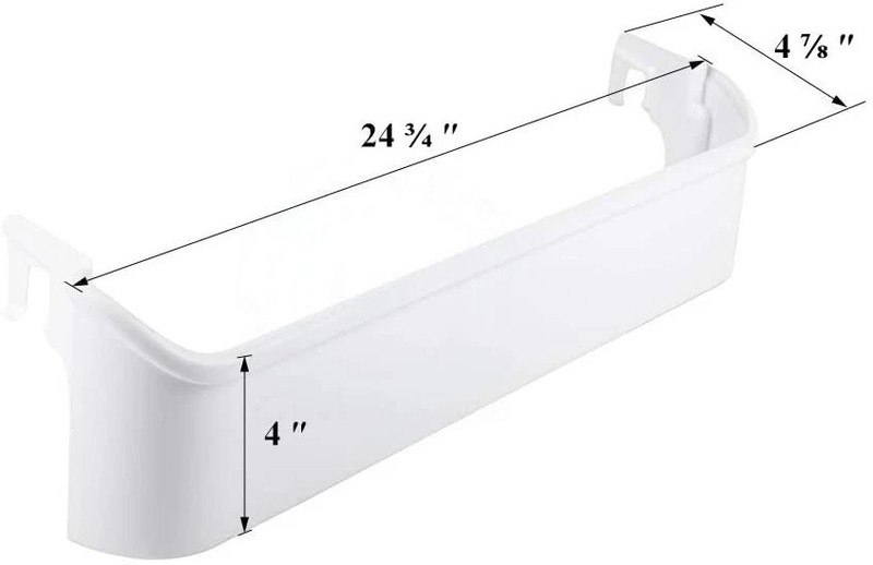 White ( Bottom ) Door Bin Compatible with Frigidaire Refrigerator 240338101 gallery