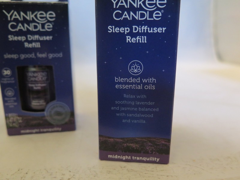 Yankee Candle Sleep Diffuser Refill - Lot of 2 - Midnight Tranquility - New - b1 gallery