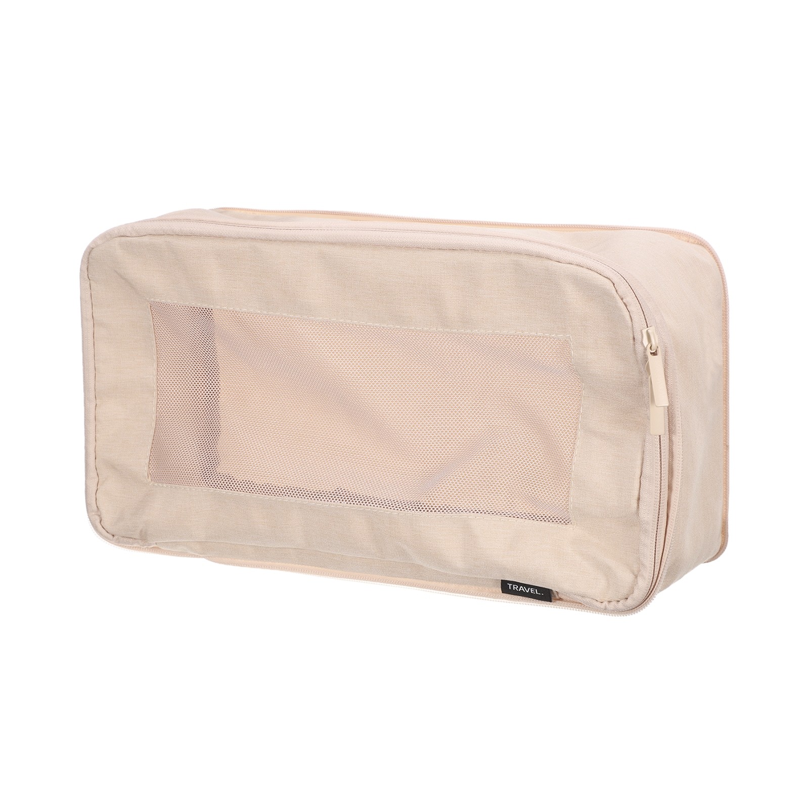 Compression Packing Cube 34x18x13cm Travel Luggage Organizers Bag Beige gallery