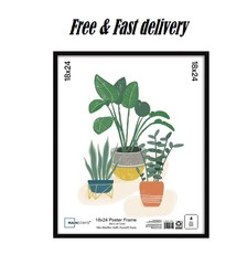 Mainstays 18×24 Basic Black Poster Frame, Wall Art Vertical Horizontal,