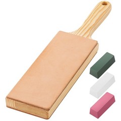 Oversize Double Sided Leather Strop Kit3 Knife Stropping Leatherwith Ergonomi