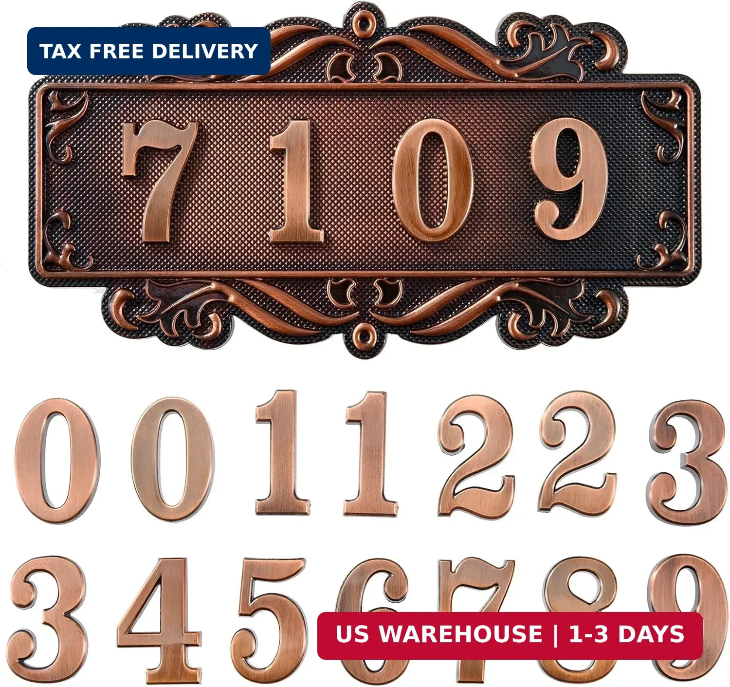 Door Number Plate, Apartment Door Number Sign, House Address Room Number Plaques gallery