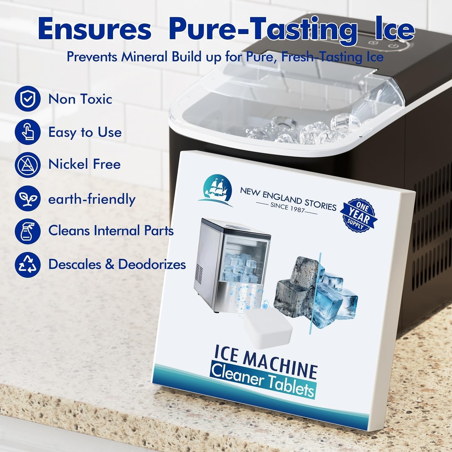 24 Count Ice Machine Cleaner Tablets, Nickel Safe Descaler gallery