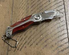 Craftsman Utility Box Cutter Lockback 2.75″ Closed Folding Pocket Knife EUC