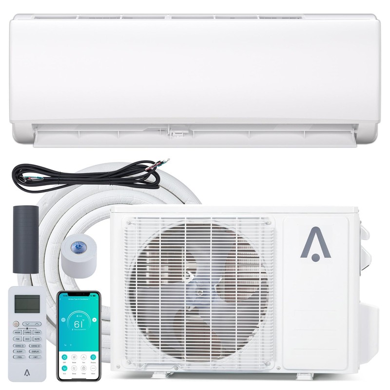 24000 BTU Wifi Mini Split Air Conditioner & Heat Pump 21 SEER2 1500 Sq.Ft 230V gallery