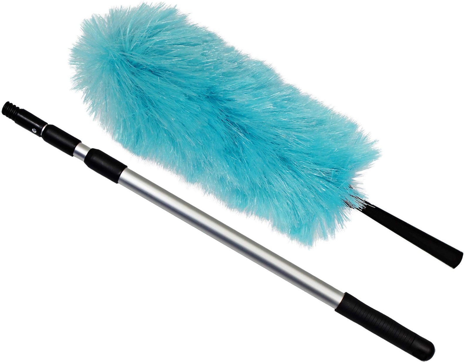 CleanAide Electrostatic Dusting Wand with 3-Section Extendable Pole, Reaches ... gallery