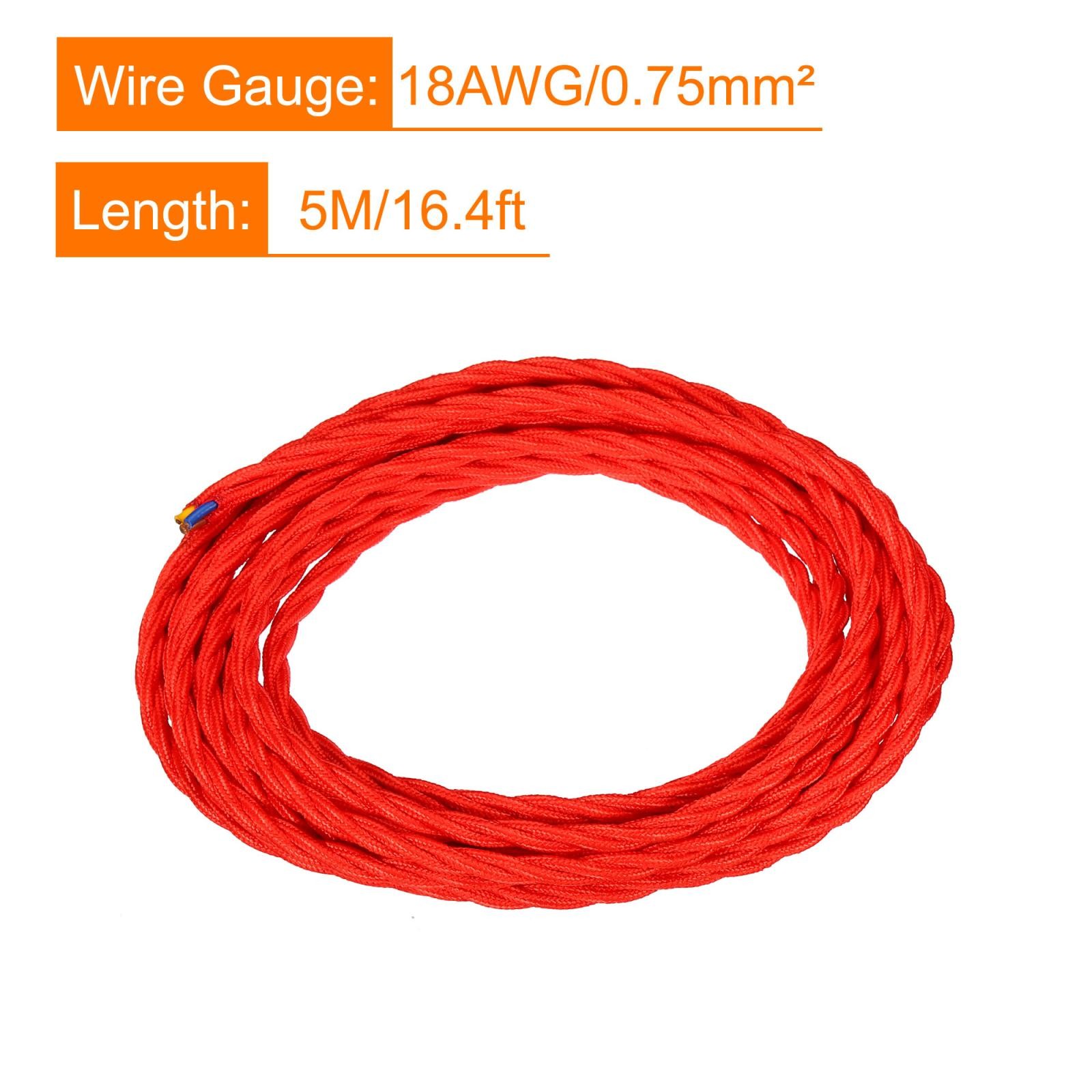 Contort Fabric Coated Thread 3 Soul 18AWG 5m/16.4ft, Red gallery