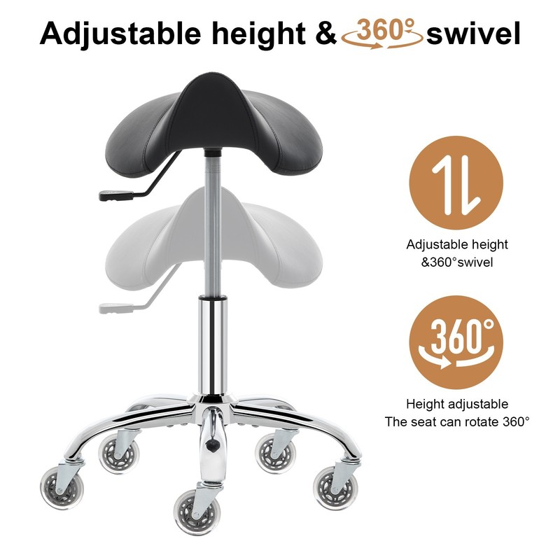 Saddle Stool with Versatile & Modern Design, Heavy Duty & Stable, Easy Assembly gallery