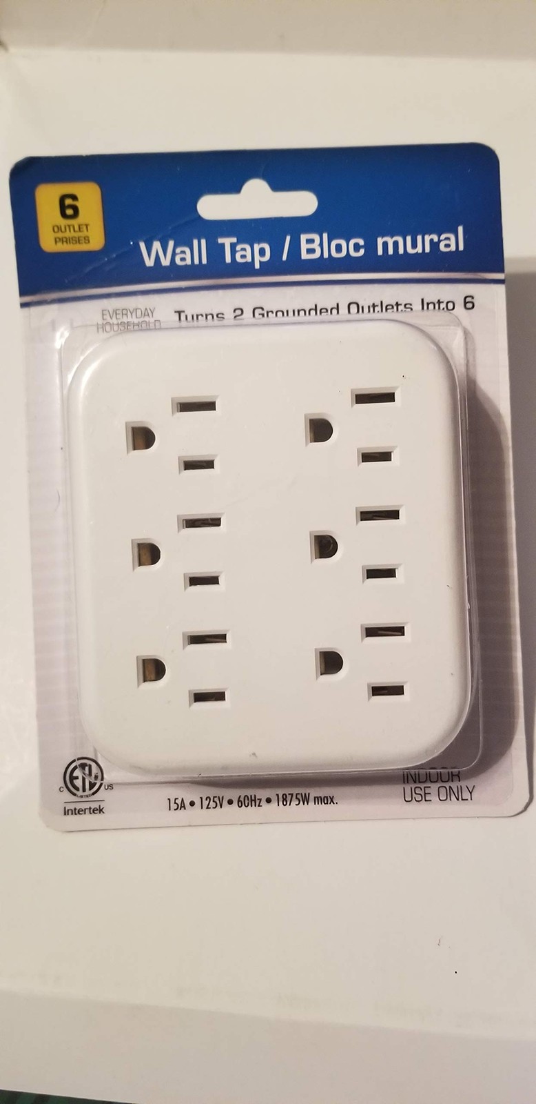 6 Outlet Wall Electrical Power Surge Protector 15A 125V 60Hz 1875W Max gallery