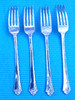 4-Oneida Damask Rose Cube DINNER FORKS 8 1/8" gallery