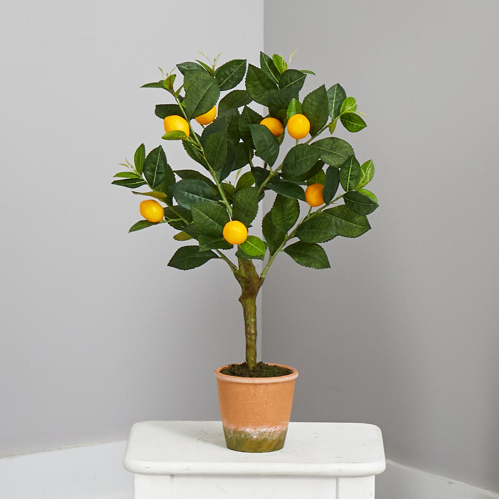 Nearly Natural 24" Lemon Artificial Tree in Green gallery