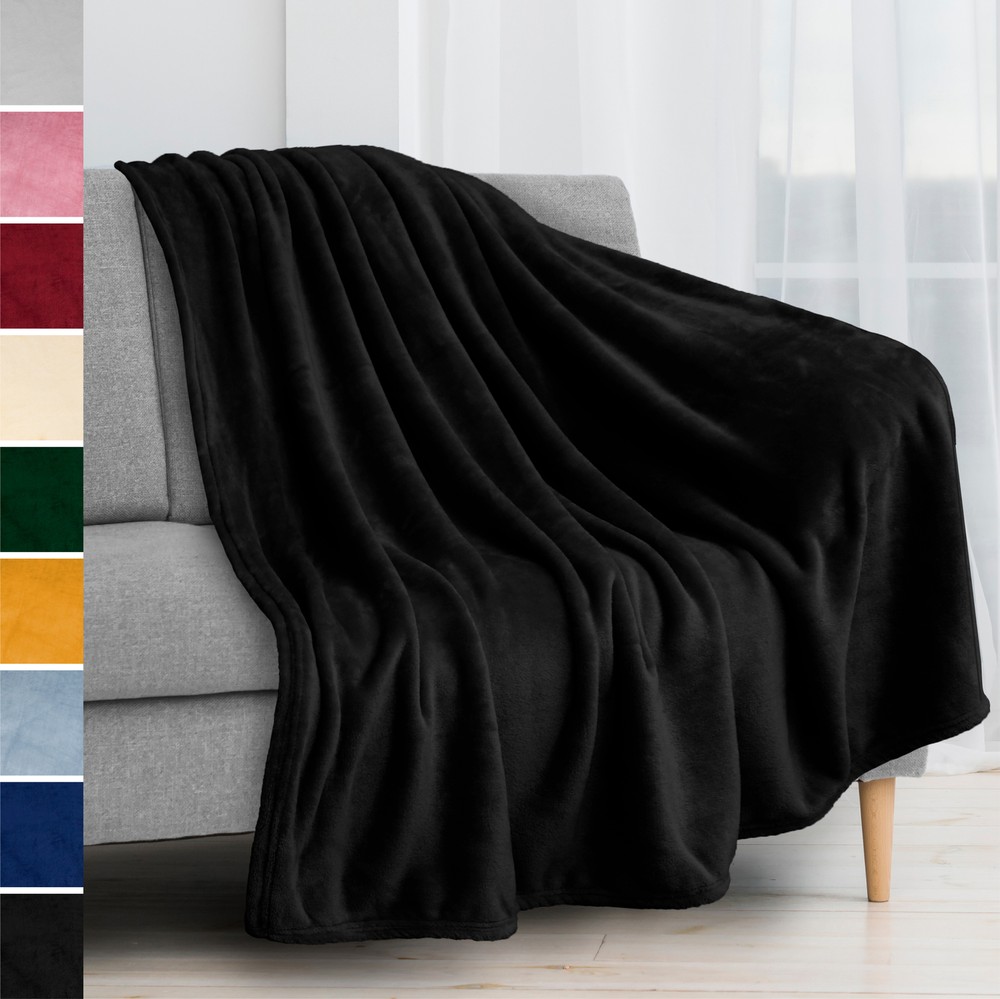 Super Soft Lightweight Fleece Warm Throw Blanket for Couch Sofa Bed Microfiber