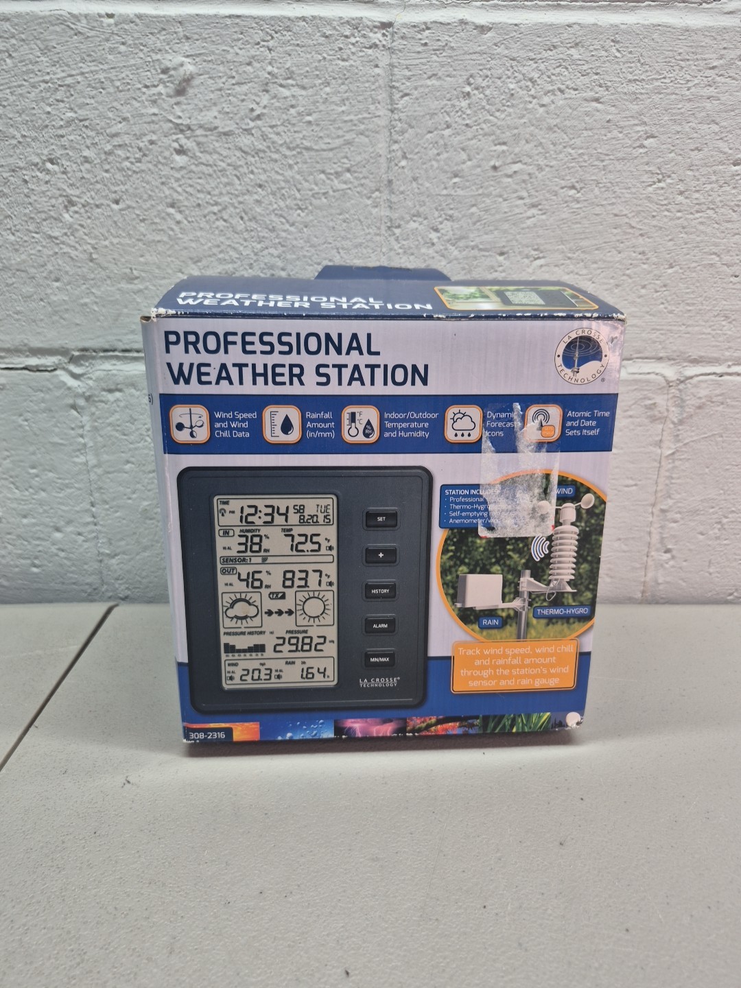 LA CROSSE PROFESSIONAL WEATHER STATION / WIRELESS 308-2316 Brand New in Box gallery