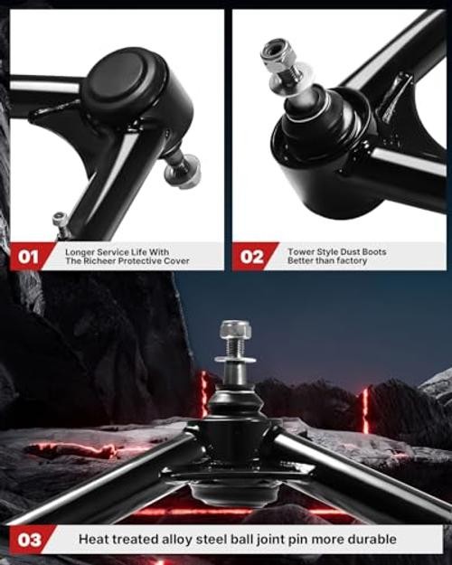 2-4" Front Upper Control Arms For 1999-2006 PU-1999-2006 Silverado Sierra 1500 gallery