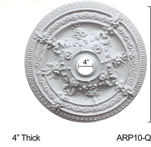 26" ROUND CHANDELIER CEILING MEDALLION CLASSIC WHITE FOYER DINING ROOM BEDROOM gallery
