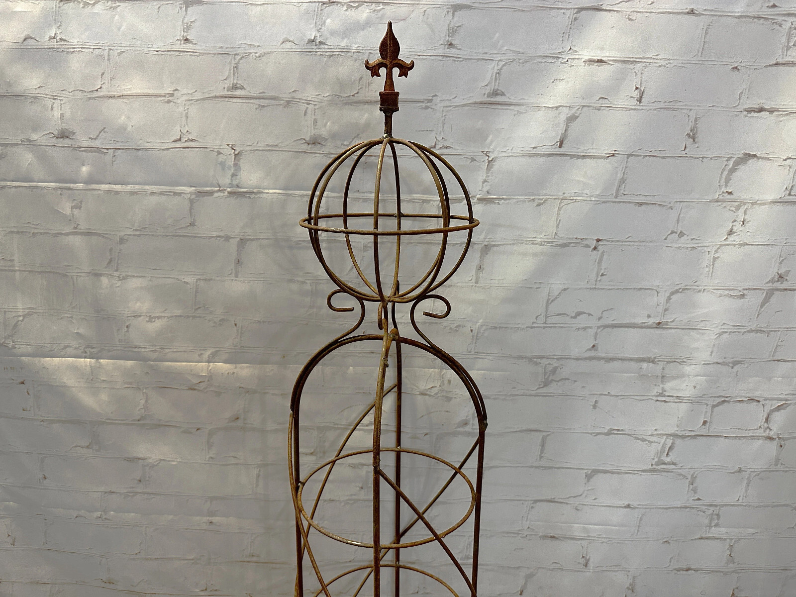 44" Medium Mystic Topiary Flower Trellis, Wrought Iron Metal Plant Climber gallery