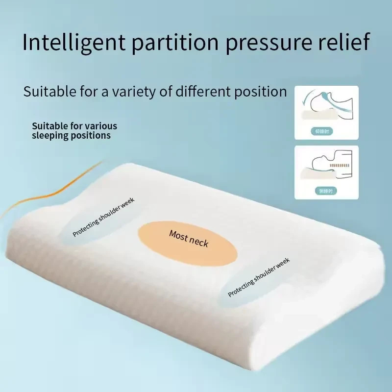 Orthopedic Contour Memory Foam Pillow Cervical Bed Pillow for Pain Relief gallery