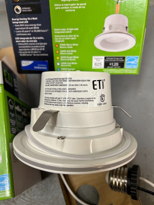 4 in. Adjustable CCT Integrated LED Recessed Light Trim w/ Night Light 625 Lumen gallery