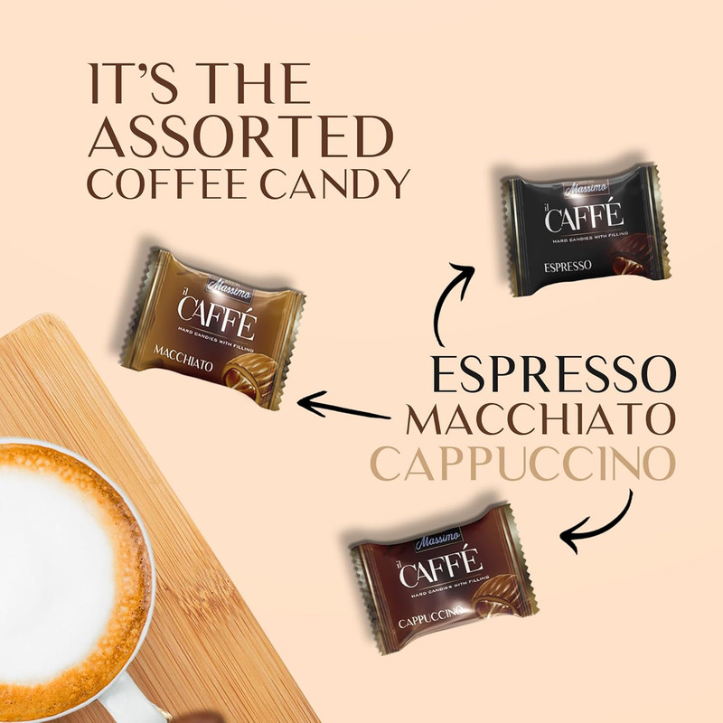 Maestro Massimo Assorted Coffee Candy - Individually Wrapped 7.05 Oz Bag, 3Mg Ca gallery