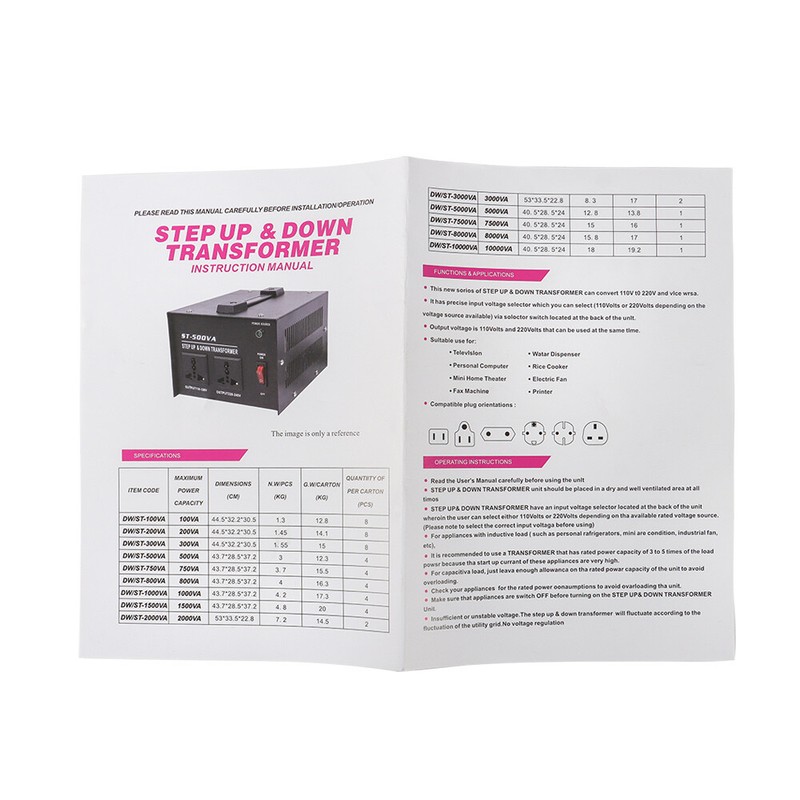 3000W Voltage Transformer Converter Step Up/Down 110-120V to 220-240V New gallery