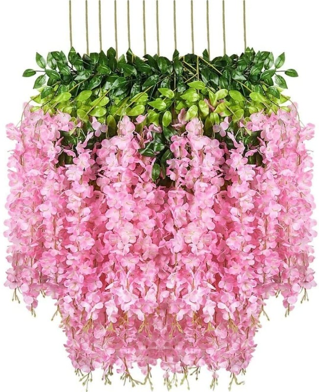 Artificial Hanging Flowers for Ceiling Balcony Home Party Decor Wall Decoration gallery