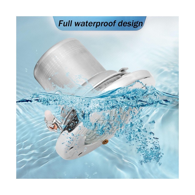 6 Inch LED Spa Lights for Inground Pool, 100FT AC120V 6 Inch White Pool Light... gallery