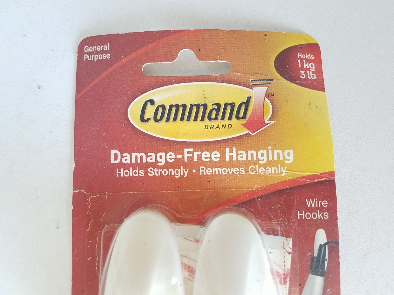 Damage Free Hanging Hooks General-purpose 1 Kg 3 Lb Command 3M Brand Two Pieces gallery