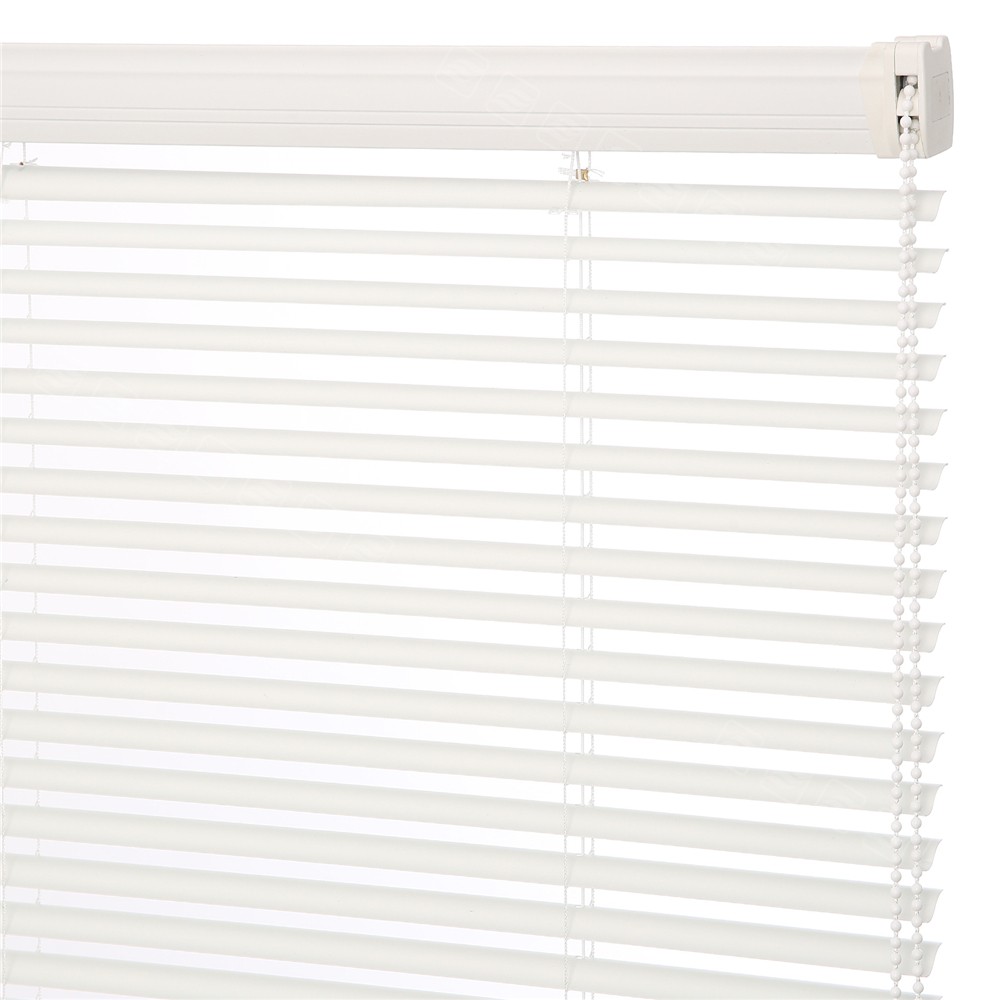 CUSTOM CUT Corded Mini Blind Window Blinds 1” Vinyl Horizontal Blinds-3colors gallery