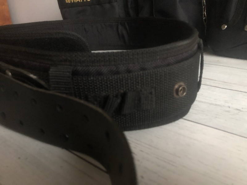 Watts Leather Carpenters Combo Tool Belt HVAC Plumbing 3 Pouches 32-42” Waist gallery