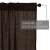 Chocolate Brown Burlap Prairie Curtain 36 x 36 in 2 pc Set Country gallery