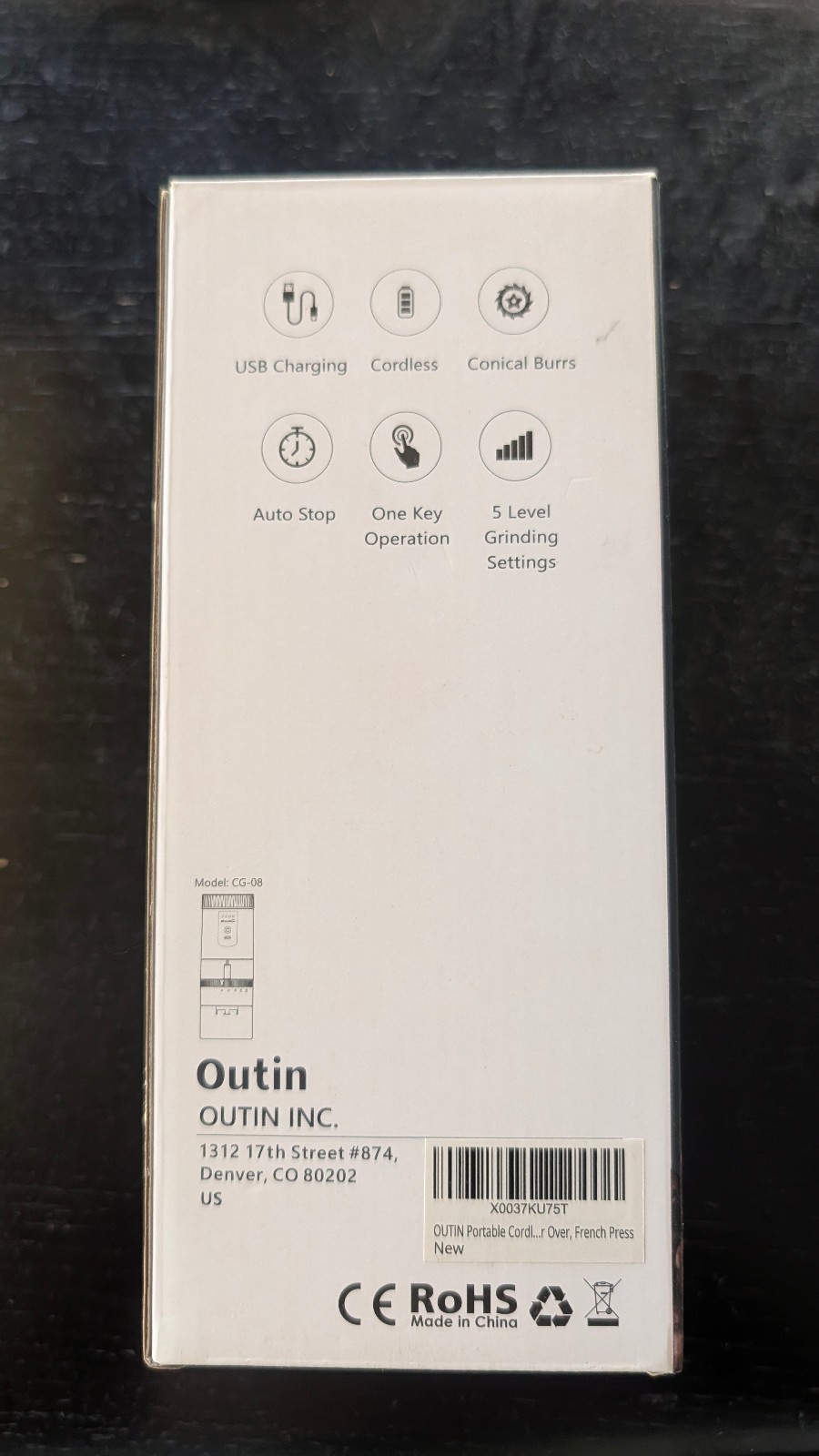 Outin Portable Cordless Electric Coffee Grinder gallery