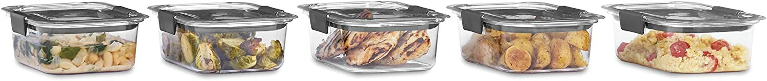 Food Storage Container BPA free Plastic kitchen cookware set leak proof 5 pack gallery