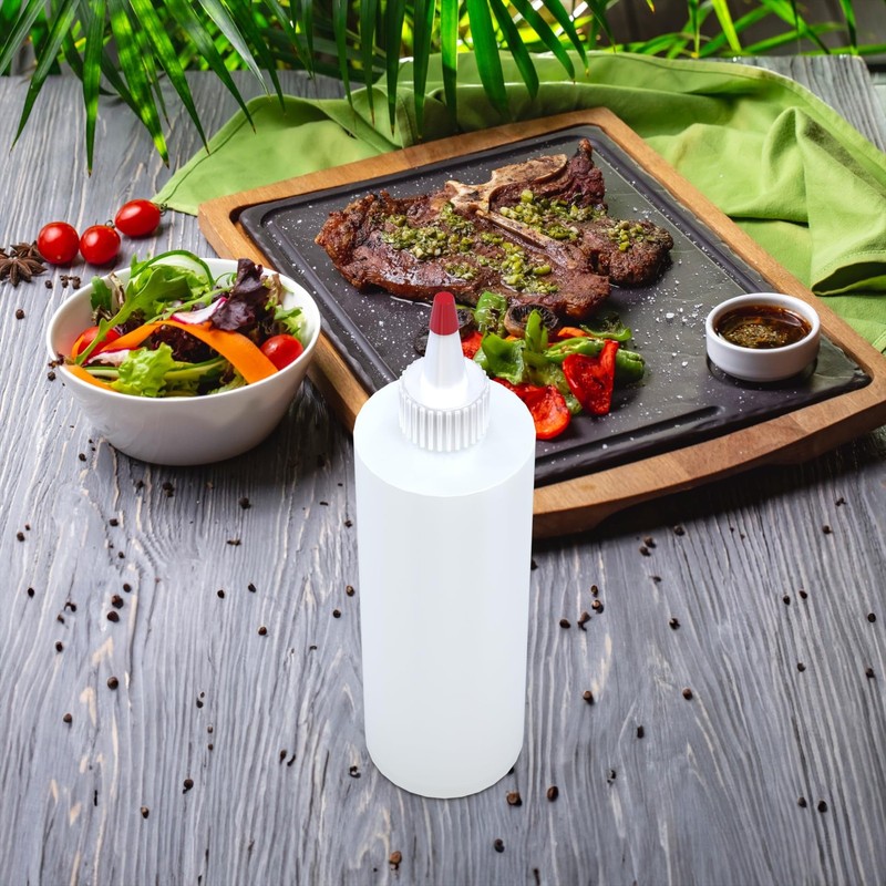 BRIGHTFROM Condiment Squeeze Bottles, SET OF 4-16/12/8/4 OZ, Empty Squirt... gallery