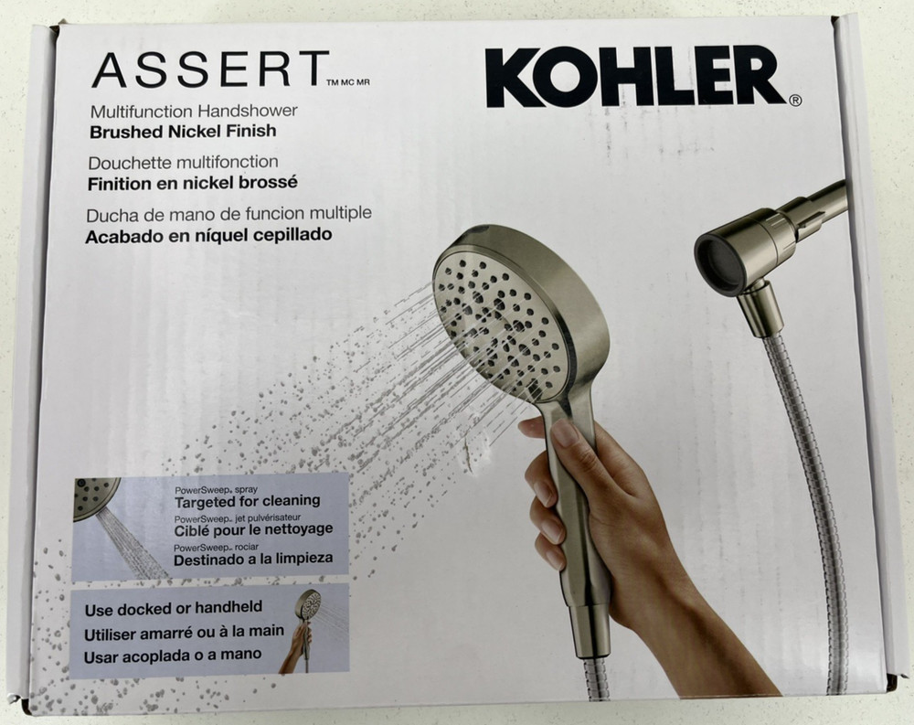 Kohler Assert Multifunction Handshower 1.75GPM R38755-G-BN – Brushed Nickel