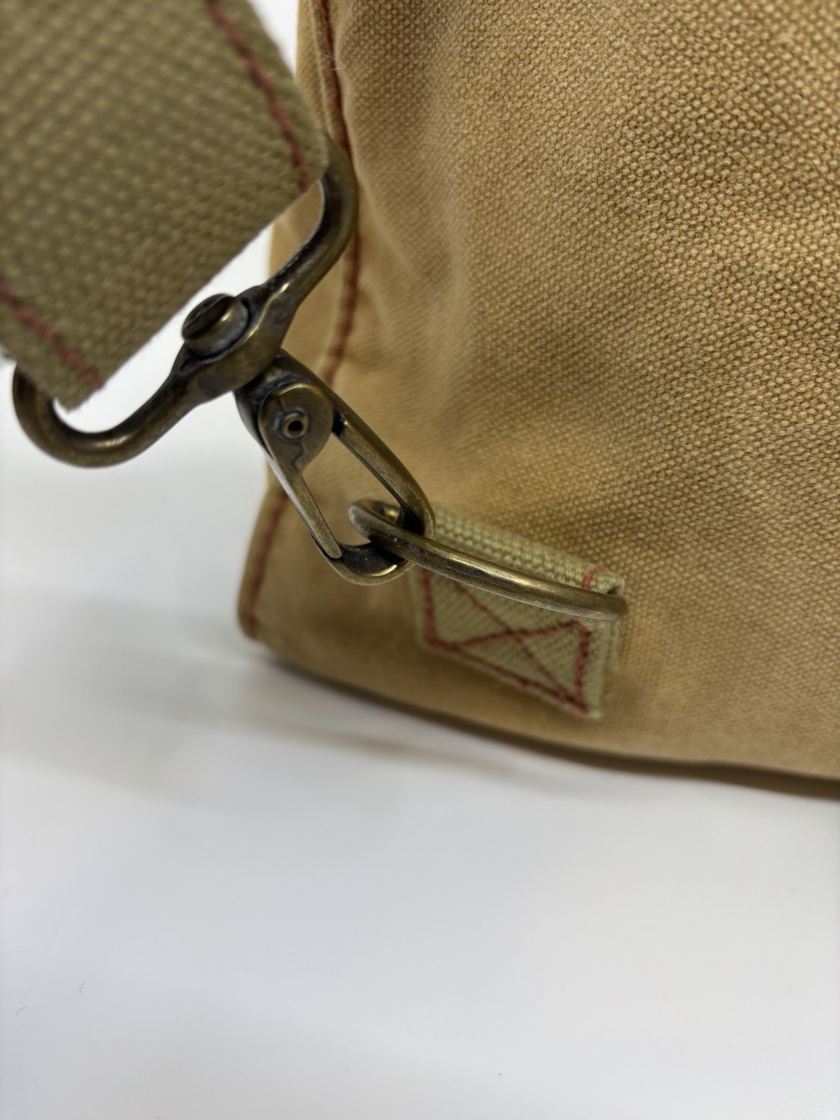 Vintage GAP Heavy Canvas Backpack Bag w/ Adjustable Straps & Handle 4