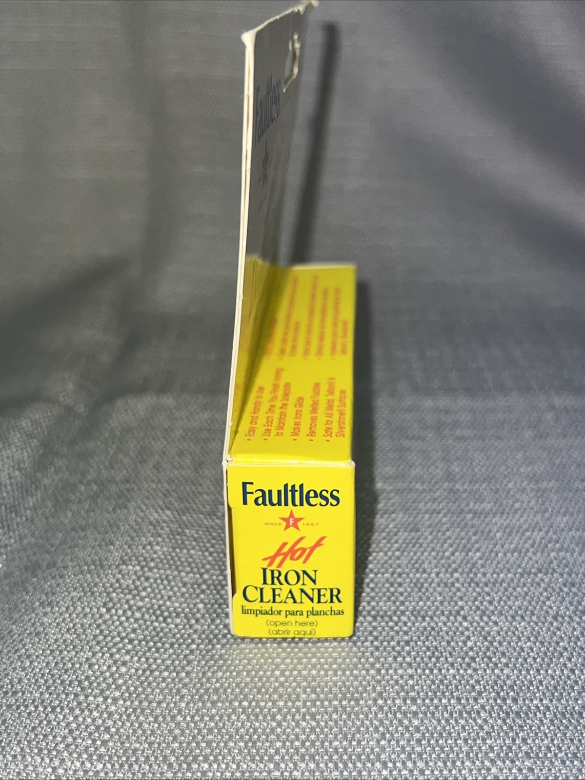 Faultless Starch Faultless Hot Iron Cleaner 1oz 28 Grams Vintage Box gallery