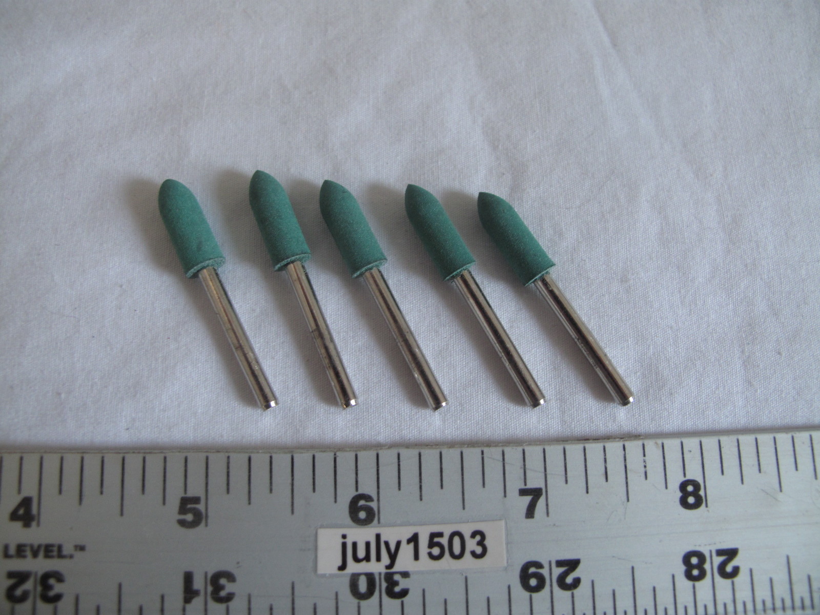 (5) NEW Rubber Abrasive Polishing Rounded Point 1/4" for Dremel (AQ) gallery