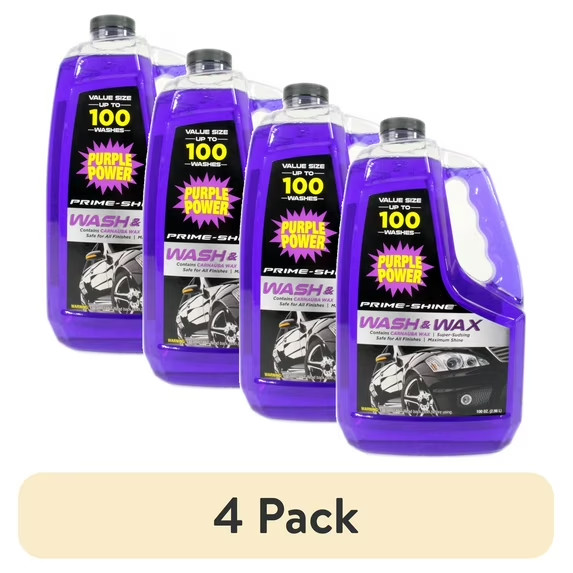 (4 Pack) Wash & Wax 100 Oz Automotive Cleaner with Carnauba Wax gallery