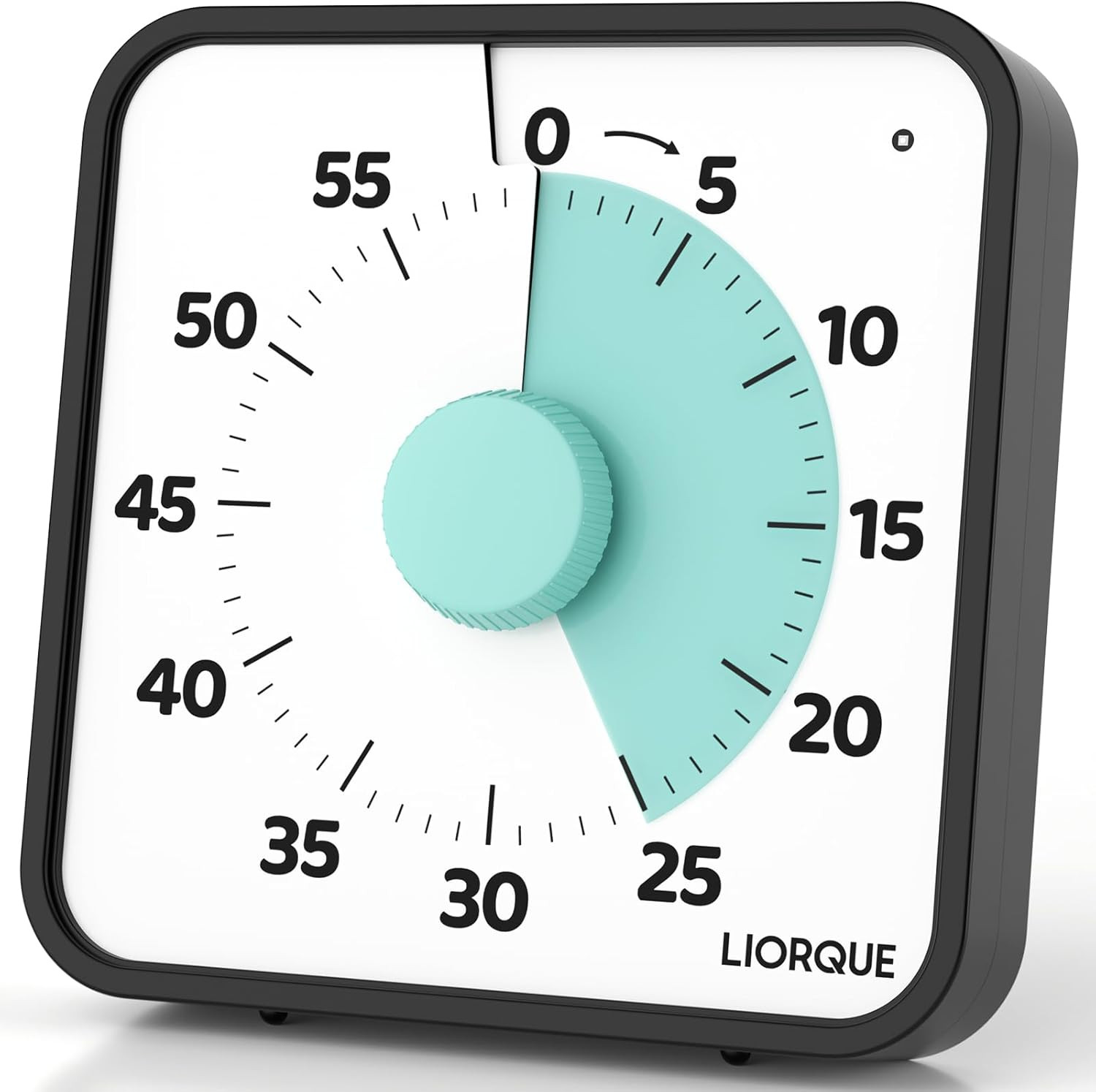 LIORQUE 60 Minute Visual Timer for Kids and Adults, Non-Ticking 7.5 Inch Large V gallery